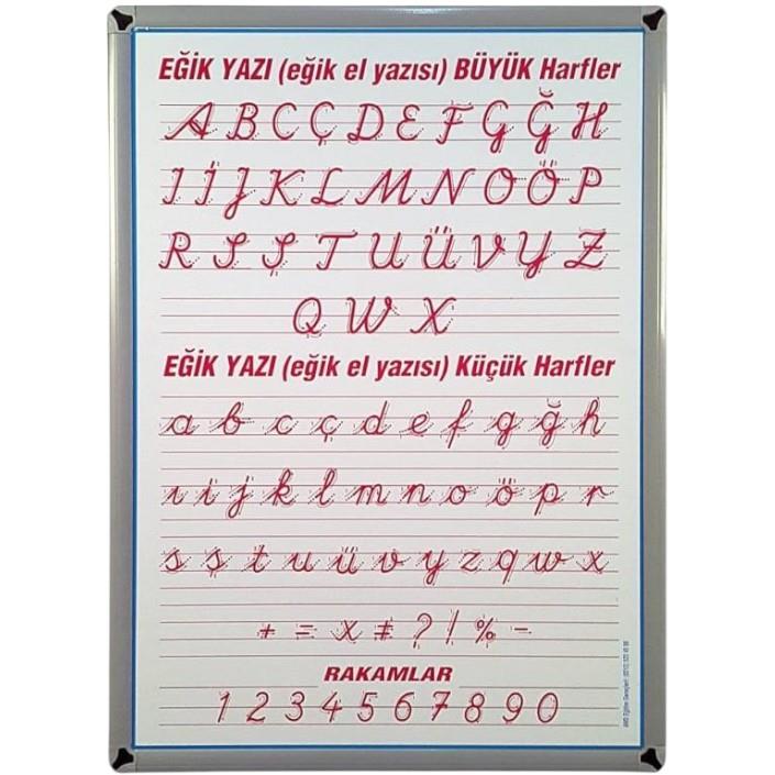 ALÜMİNYUM ÇERÇEVELİ EĞİK EL YAZISI