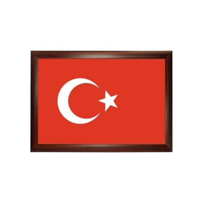 AHŞAP ÇERÇEVELİ BAYRAK